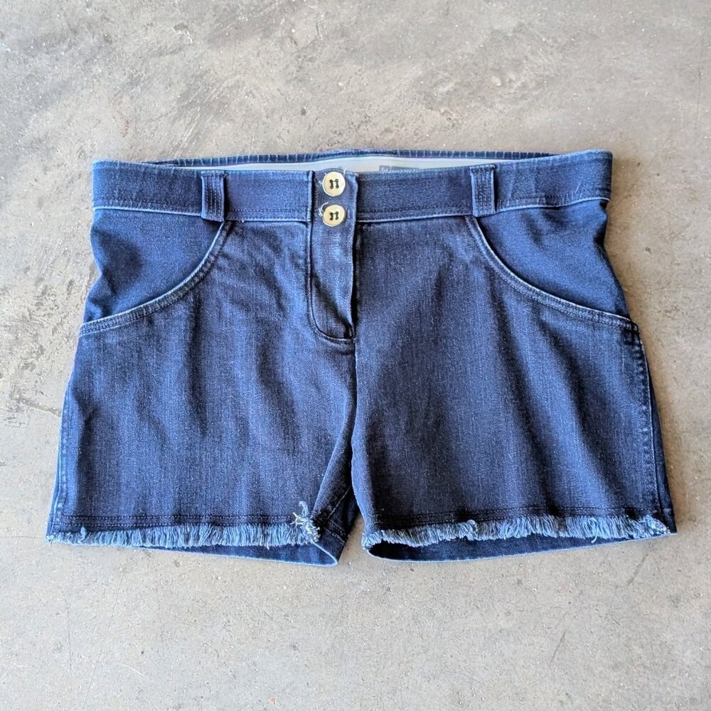 Freddy WRUP Regular Waist Fringed Push-Up Shuttle Woven Denim Shorts medium